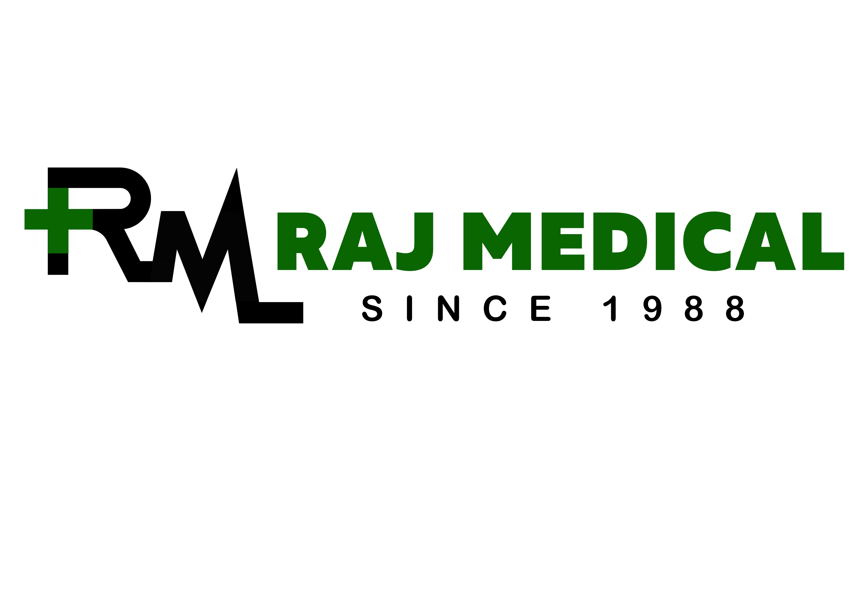 Raj Medicals & Cosmetics Logo